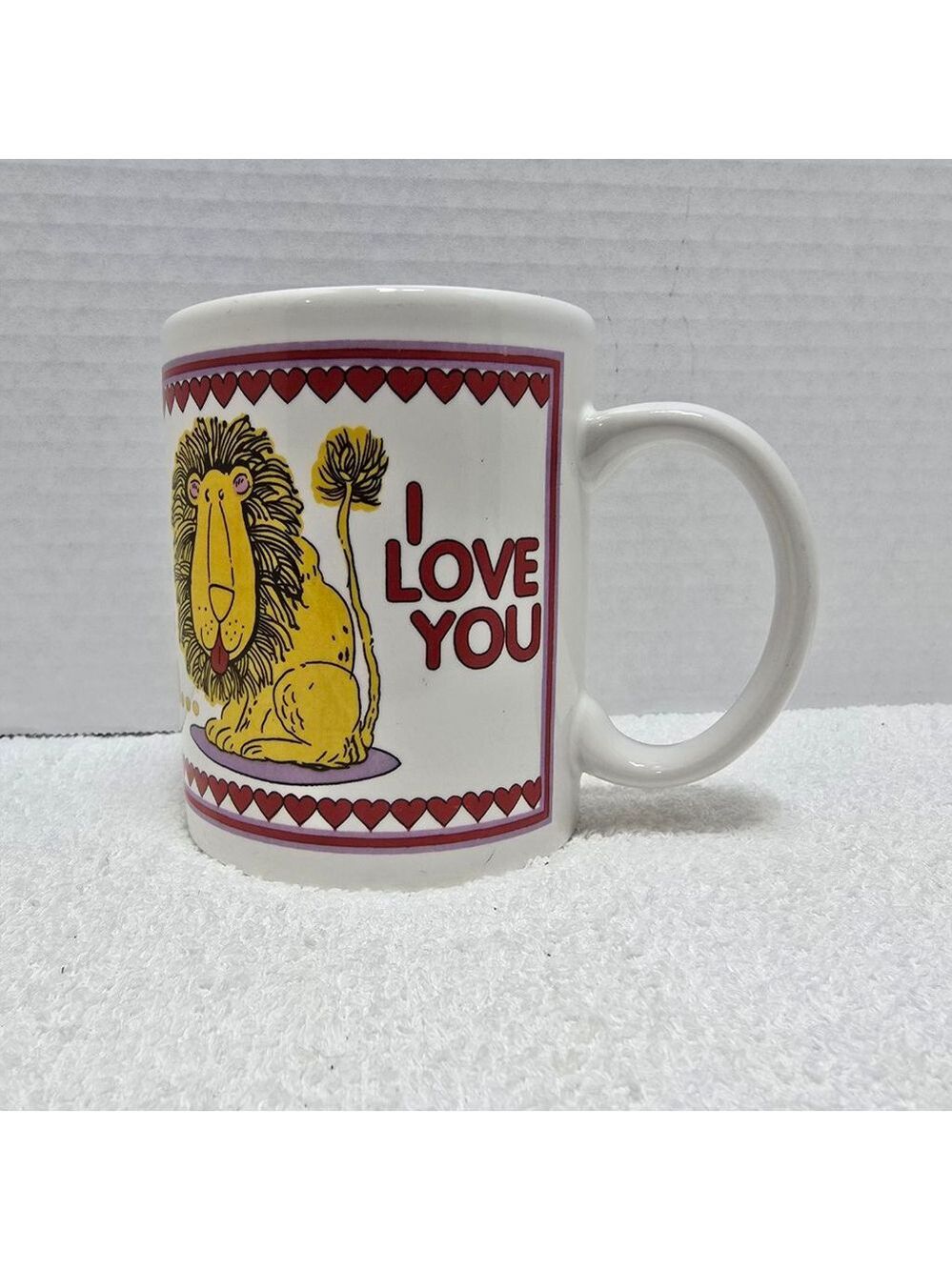 Unbranded White Yellow Lion Pun Coffee Mug One Size